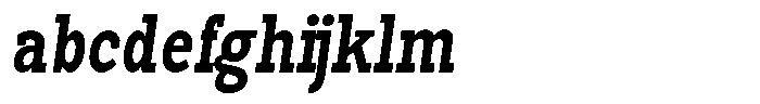 Pano Slab Bold Condensed Italic FONT