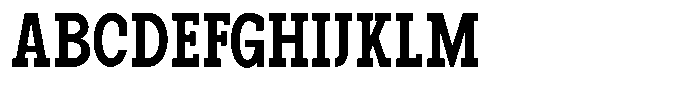 Pano Slab Bold Condensed Font UPPERCASE