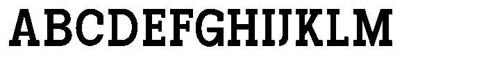 Pano Slab Bold Semi Condensed Font UPPERCASE