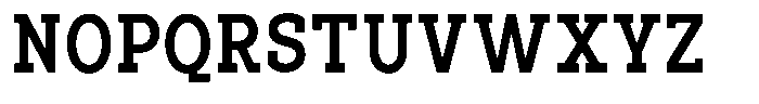 Pano Slab Bold Semi Condensed Font UPPERCASE