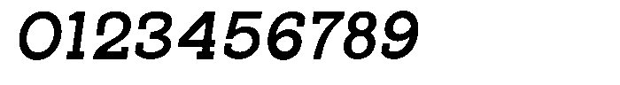 Pano Slab Bold Semi Expanded Italic Font OTHER CHARS