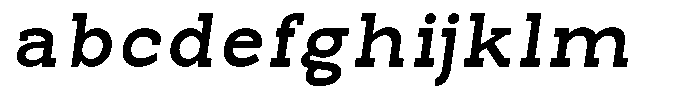 Pano Slab Bold Semi Expanded Italic FONT