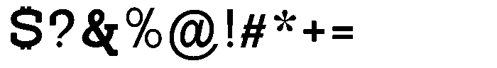 Pano Slab Bold Semi Expanded Font OTHER CHARS