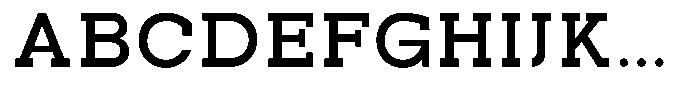 Pano Slab Bold Semi Expanded Font UPPERCASE