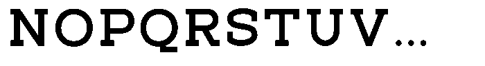 Pano Slab Bold Semi Expanded Font UPPERCASE