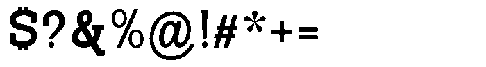 Pano Slab Bold Font OTHER CHARS