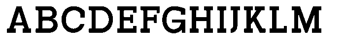 Pano Slab Bold Font UPPERCASE