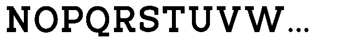 Pano Slab Bold Font UPPERCASE