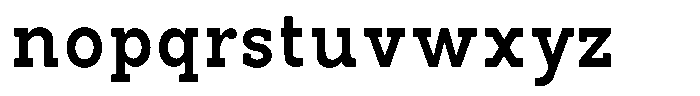 Pano Slab Bold Font LOWERCASE