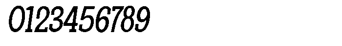 Pano Slab Condensed Italic Font OTHER CHARS