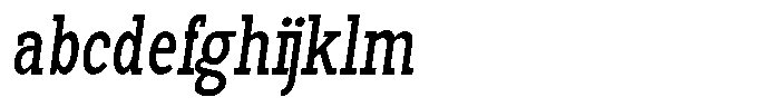 Pano Slab Condensed Italic FONT