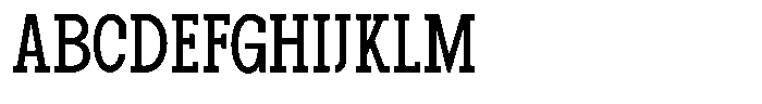 Pano Slab Condensed Font UPPERCASE