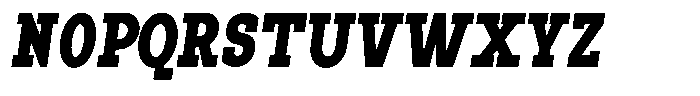 Pano Slab Extra Black Condensed Italic Font UPPERCASE