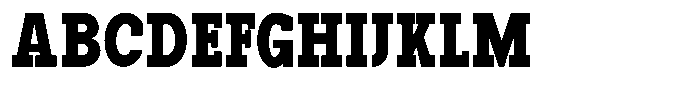 Pano Slab Extra Black Condensed Font UPPERCASE