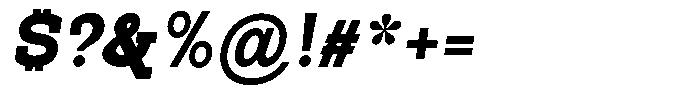 Pano Slab Extra Black Italic Font OTHER CHARS