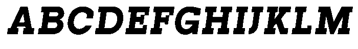 Pano Slab Extra Black Italic Font UPPERCASE