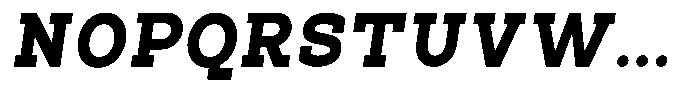 Pano Slab Extra Black Italic Font UPPERCASE