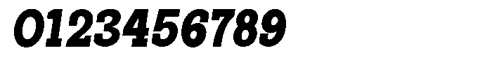 Pano Slab Extra Black Sem Condensed Italic Font OTHER CHARS