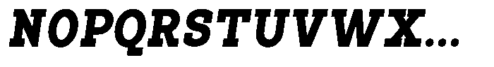 Pano Slab Extra Black Sem Condensed Italic Font UPPERCASE