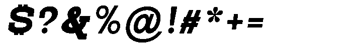 Pano Slab Extra Black Sem Exp Italic Font OTHER CHARS