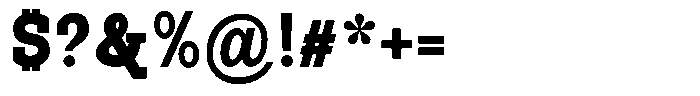 Pano Slab Extra Black Semi Condensed Font OTHER CHARS