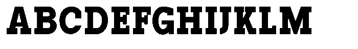 Pano Slab Extra Black Semi Condensed Font UPPERCASE