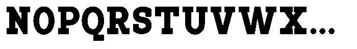 Pano Slab Extra Black Semi Condensed Font UPPERCASE