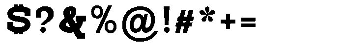 Pano Slab Extra Black Semi Expanded Font OTHER CHARS