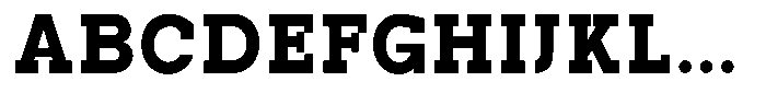 Pano Slab Extra Black Font UPPERCASE