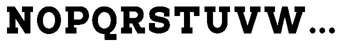 Pano Slab Extra Black Font UPPERCASE