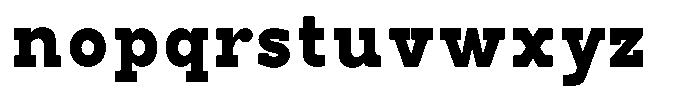 Pano Slab Extra Black Font LOWERCASE