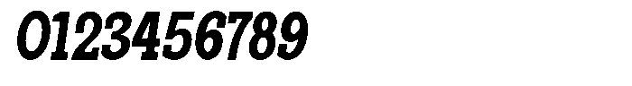 Pano Slab Extra Bold Condensed Italic Font OTHER CHARS
