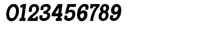 Pano Slab Extra Bold Sem Condensed Italic Font OTHER CHARS