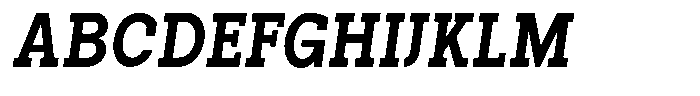 Pano Slab Extra Bold Sem Condensed Italic Font UPPERCASE