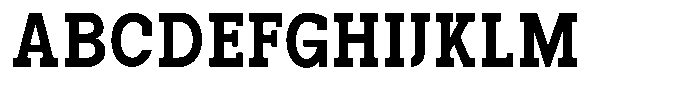 Pano Slab Extra Bold Semi Condensed Font UPPERCASE