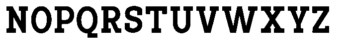 Pano Slab Extra Bold Semi Condensed Font UPPERCASE