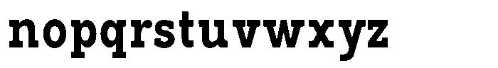 Pano Slab Extra Bold Semi Condensed Font LOWERCASE