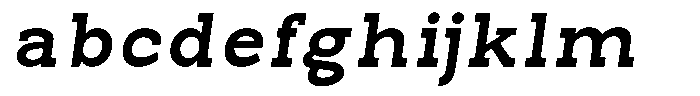 Pano Slab Extra Bold Semi Expanded Italic FONT