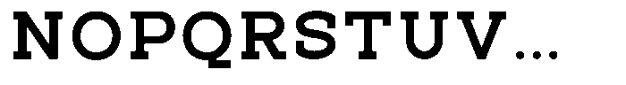Pano Slab Extra Bold Semi Expanded Font UPPERCASE
