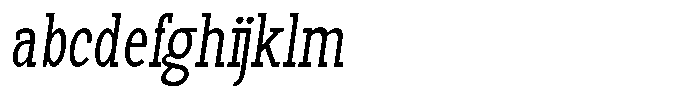 Pano Slab Extra Light Condensed Italic FONT