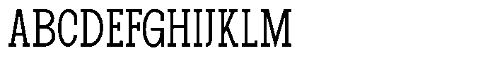 Pano Slab Extra Light Condensed Font UPPERCASE