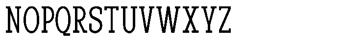 Pano Slab Extra Light Condensed Font UPPERCASE