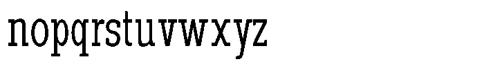 Pano Slab Extra Light Condensed Font LOWERCASE