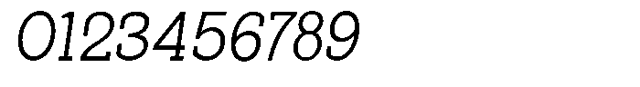 Pano Slab Extra Light Italic Font OTHER CHARS