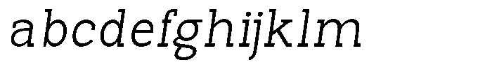 Pano Slab Extra Light Italic FONT
