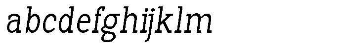 Pano Slab Extra Light Sem Condensed Italic FONT
