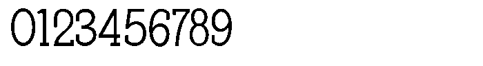 Pano Slab Extra Light Semi Condensed Font OTHER CHARS