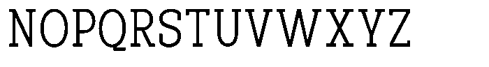 Pano Slab Extra Light Semi Condensed Font UPPERCASE