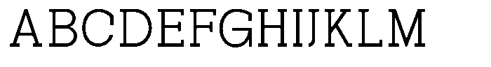 Pano Slab Extra Light Font UPPERCASE