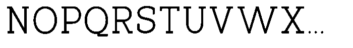 Pano Slab Extra Light Font UPPERCASE